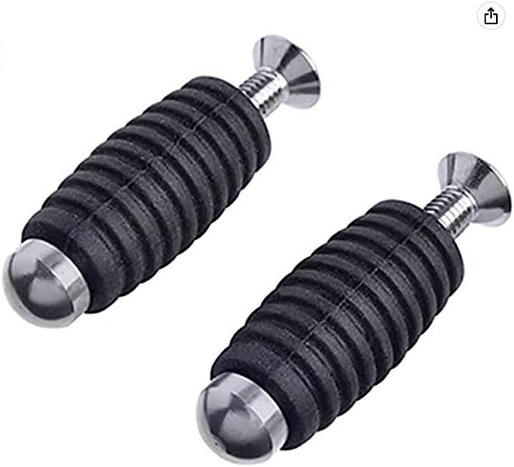 PLEAVIT バイク フットペダル フットペグ オートバイ シフトペグ ブレーキペグ 汎用 グレー 2個