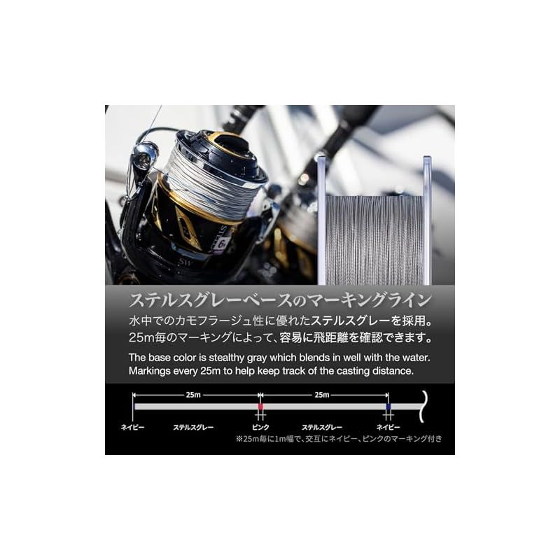 VARIVAS バリバス PEライン アバニ キャスティングPE スーパーマックスパワー 300m 8号 MAX120lb 8本 ステルスグレー 0 WHITEMONARCHHOTEL_COM