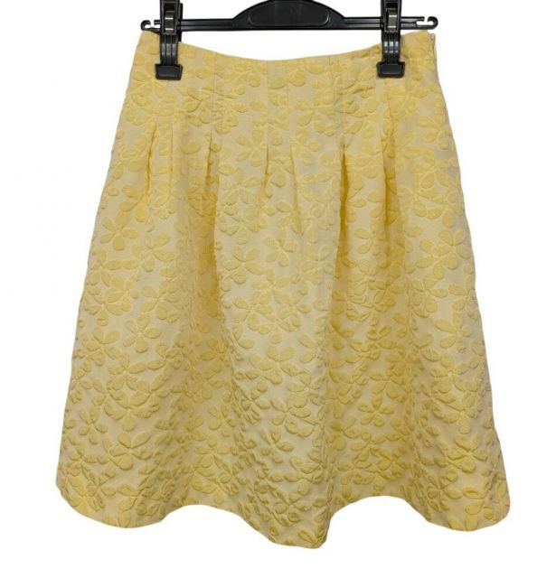 エムズグレイシー セットアップ上下 ノースリーブ スカート イエロー