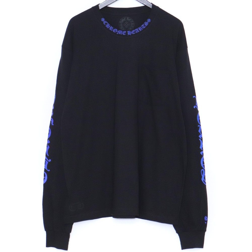 未使用 CHROME HEARTS 1988 ロングスリーブネックロゴTシャツ Lサイズ
