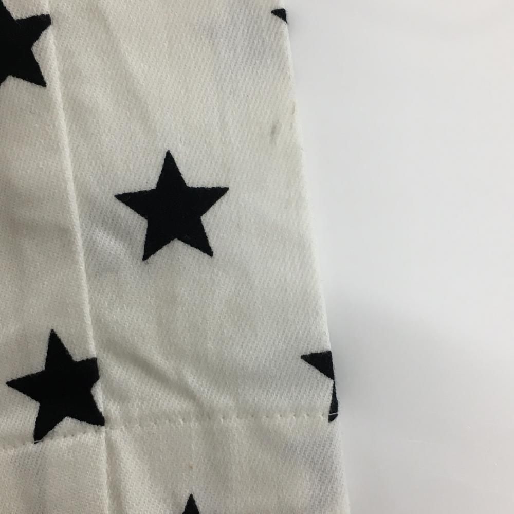 ジャックバニー　白パンツ　星柄 ジャックバニー パンツ 白×黒 星柄 スター メンズ 4(M) ゴルフ