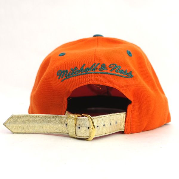 ミッチェルハント選手が使っていた帽子 mitchell&ness / ミッチェル ネス ◇キャップ/ドルフィンズ/NFL