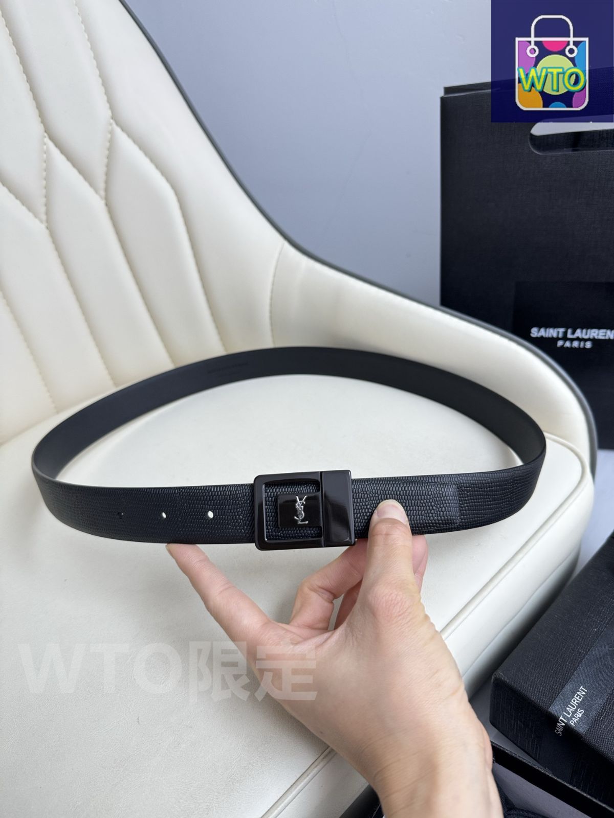 今日WTO】Saint Laurent レザーベルト-1-OKZ92 - メルカリ