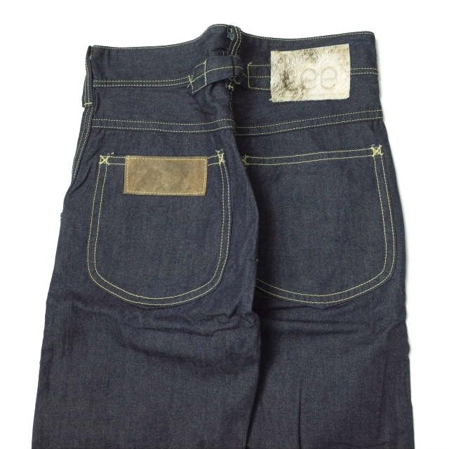 Lee x L'ECHOPPE リー レショップ 別注 日本製 COWBOY DENIM PANTS カウボーイ デニムパンツ LB0135 32 Indigo ワイド ジーンズ ボタンフライ ボトムス【Lee × L'ECHOPPE】