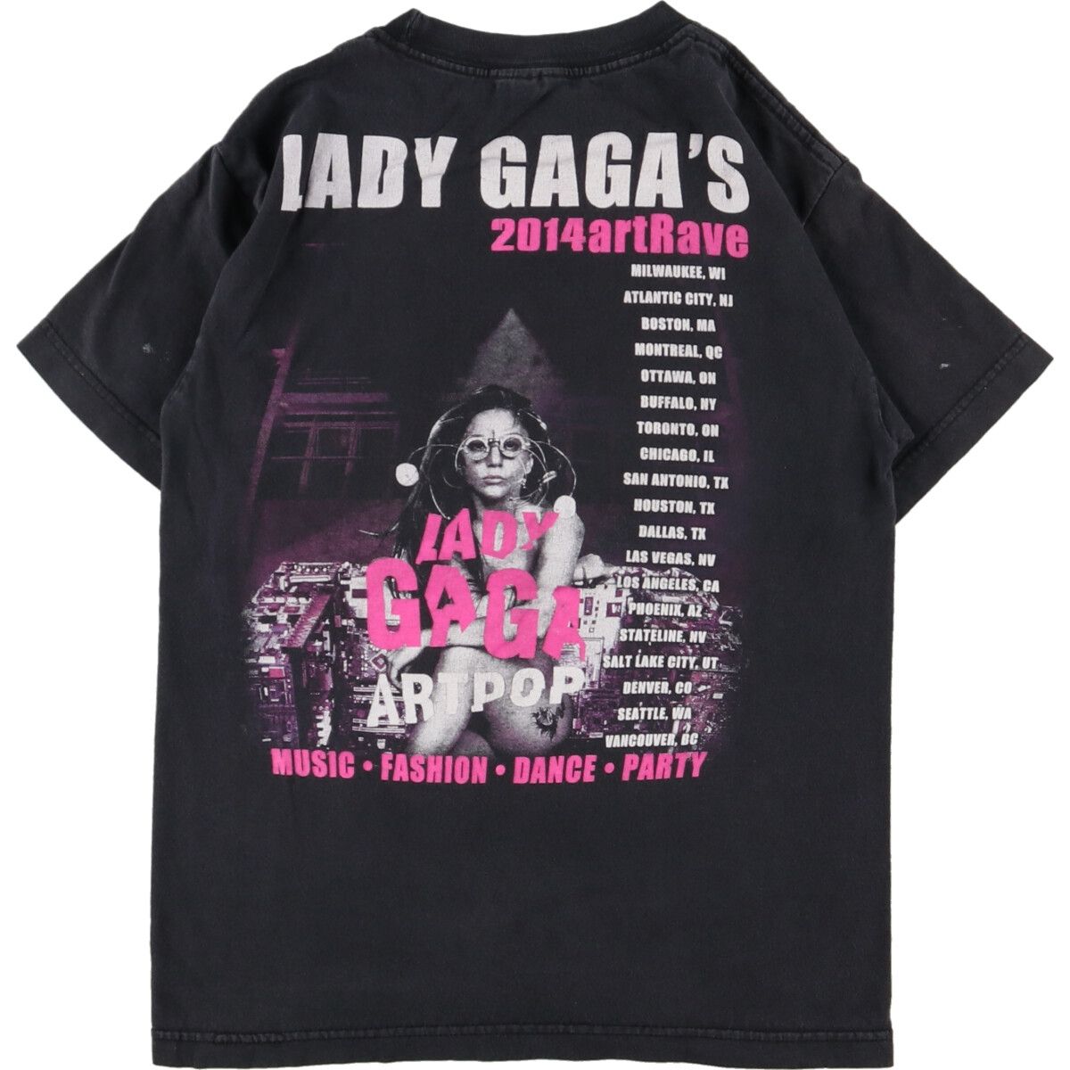 古着 Lady Gaga レディー ガガ バンドTシャツ バンT メンズS
