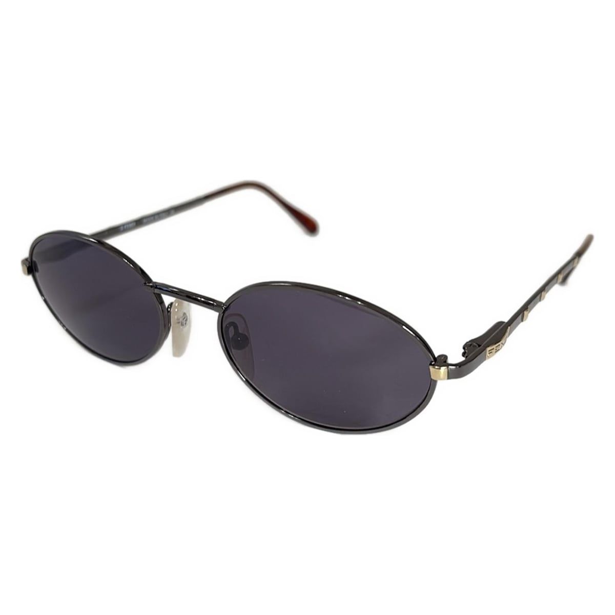 FENDI フェンディ サングラス - SL7191 黒×ゴールド×ダークブラウン