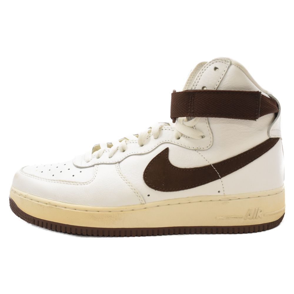 NIKE (ナイキ) AIR FORCE 1 HIGH RETRO QS エアフォース1 レトロ ハイカットスニーカー ホワイト/ブラウン US12/30cm 743546-102