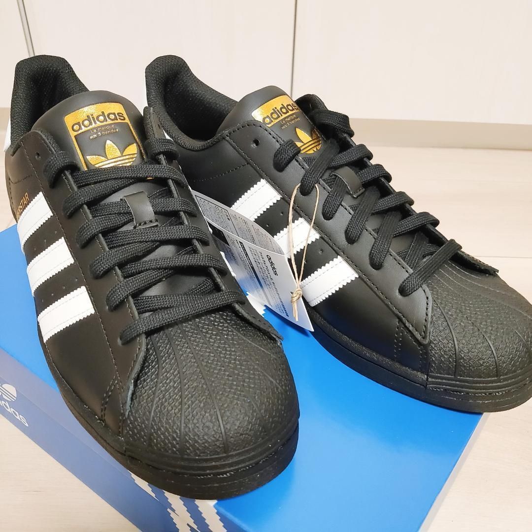 新品 26.5cm アディダス スーパースター EG4959 黒 スニーカー adidas