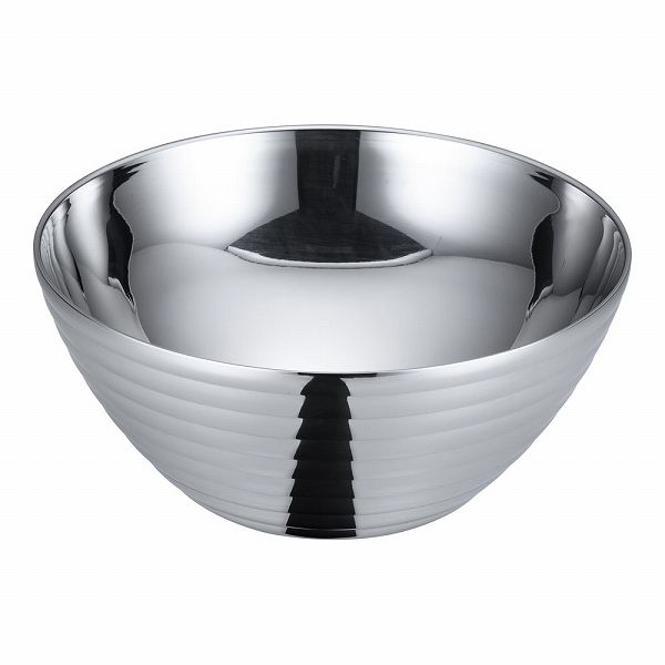 三宝産業 18-8 サラダボール YUKIWA ライン 26cm ダブルウォール(二重中空構造) PSLL506