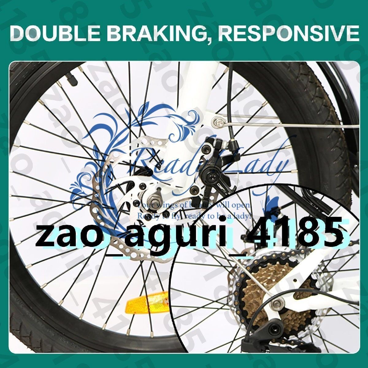 シティタンデム自転車 20インチ折りたたみビーチクルーザーバイク