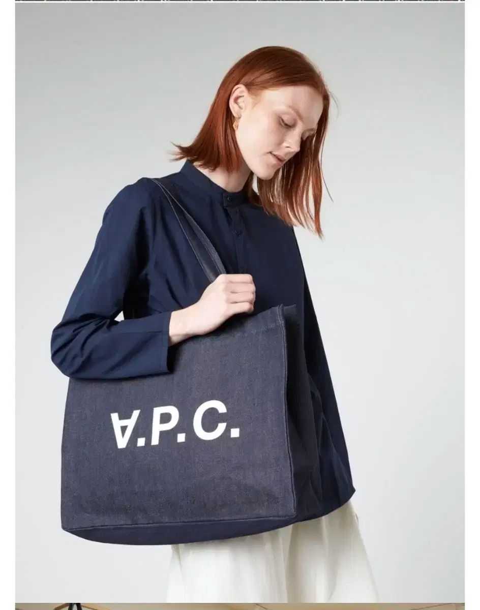 A P C デニム トートバッグ デニムブルー 海外からの直接輸入 本物の保証