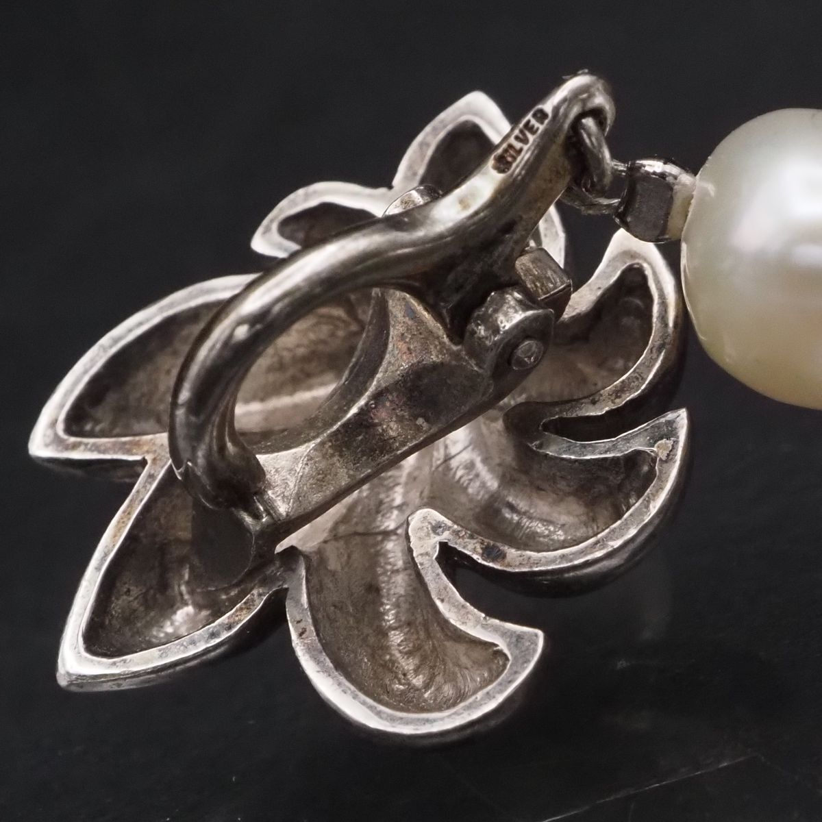 G020 淡水真珠 パール トルマリン SILVER刻印 ネックレス マルチカラー