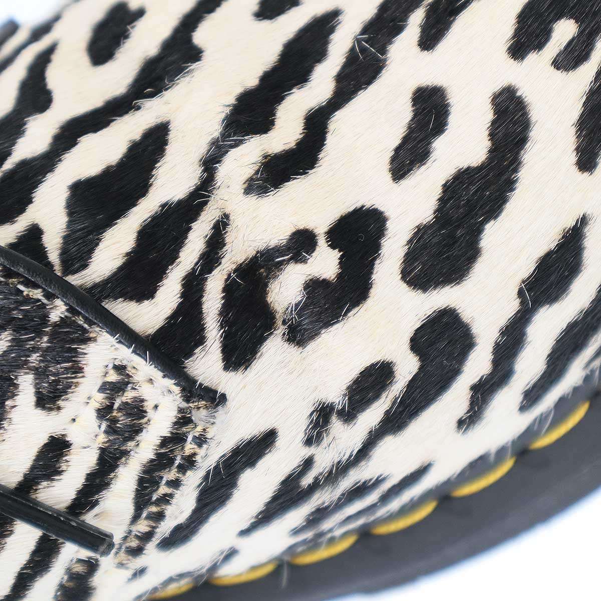 WACKO MARIA×Dr.Martens ワコマリア×ドクターマーチン LEOPARD 3EYE SHOE ハラコシューズ DRMARTENS-WM-SH02 ホワイト UK8(27cm)