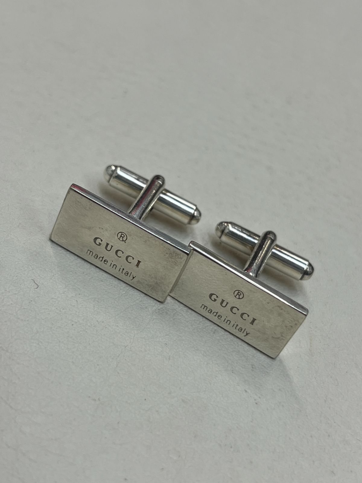 N 値下げ中【ヴィンテージ】237 GUCCI グッチ スクエアカフス