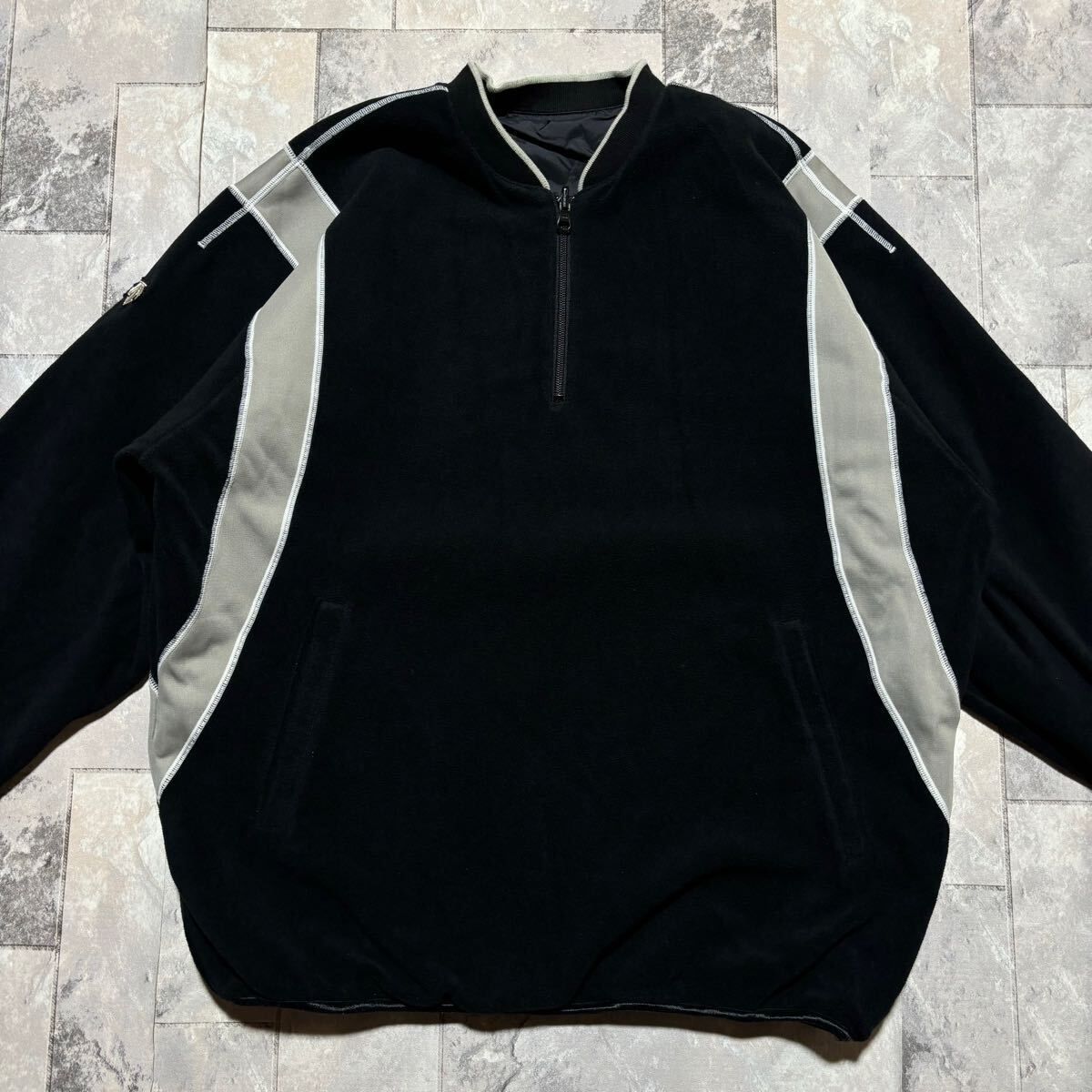 DESCENTE デサント ナイロンジャケット フリース リバーシブル ハーフ 