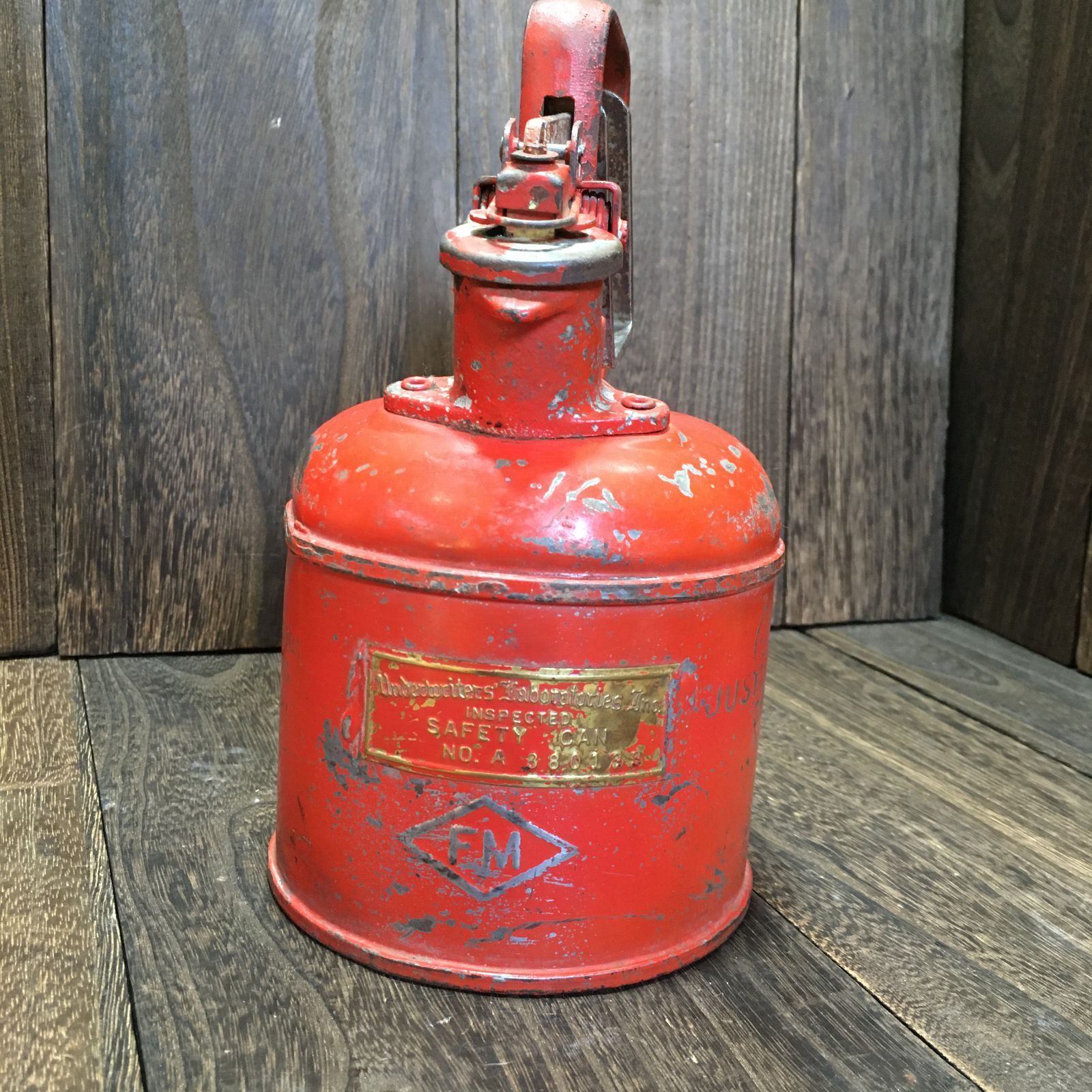 ヴィンテージ オイル缶 携行缶 Justrite Mfg Co シカゴ アメリカ製