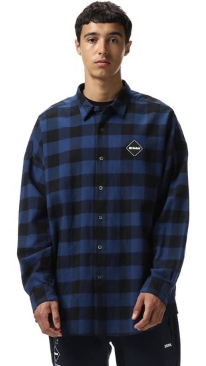 FCRB ネルシャツ チェックシャツ F.C.R.B.(F.C.Real Bristol)(エフシー