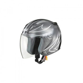 STRAX ジェットヘルメット リード工業 ブラック SJ-9 - L ¥16000