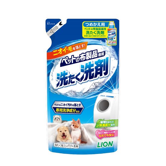 【同梱】【10個セット】 ライオンペット ペットの布製品専用 洗たく洗剤 詰替 320g