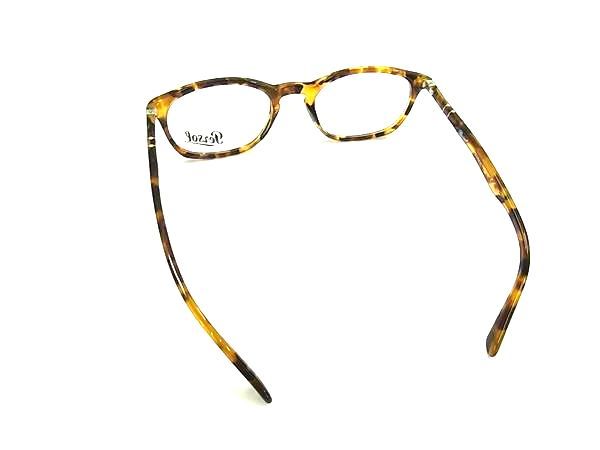 Persol ペルソール 総柄 メガネ 眼鏡 レディース メンズ ブラウン系×レンズ クリア BN5428