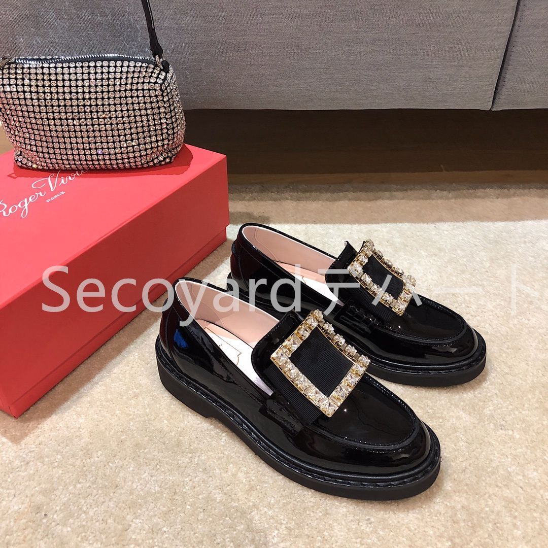 新品未使用 roger vivier ロジェヴィヴィエ ローファー 革靴 マーガレット レディース ブラック 08 - メルカリ