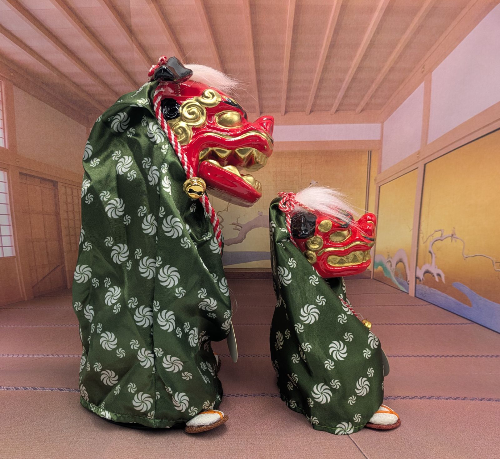 縁起物 踊る獅子舞