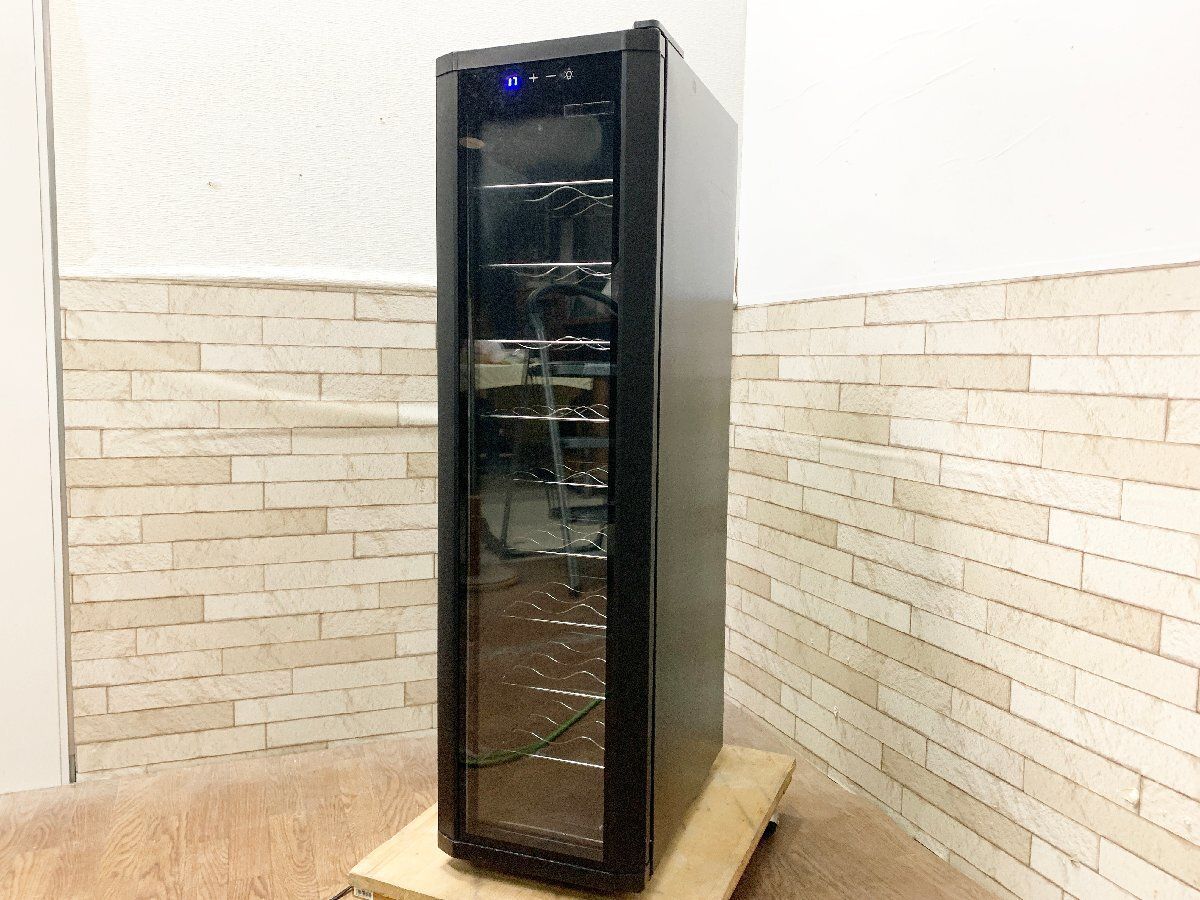 ◆マルカイコーポレーション 電子ミニワインクーラー WCE-18 右開き 60L ブラック ペルチェ式 18本用 動作 済み 他1239