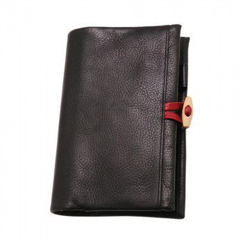 ASHFORDアシュフォード システム手帳 レッドサークル BIBLE15mm トグル留メ ブラック 7263-011