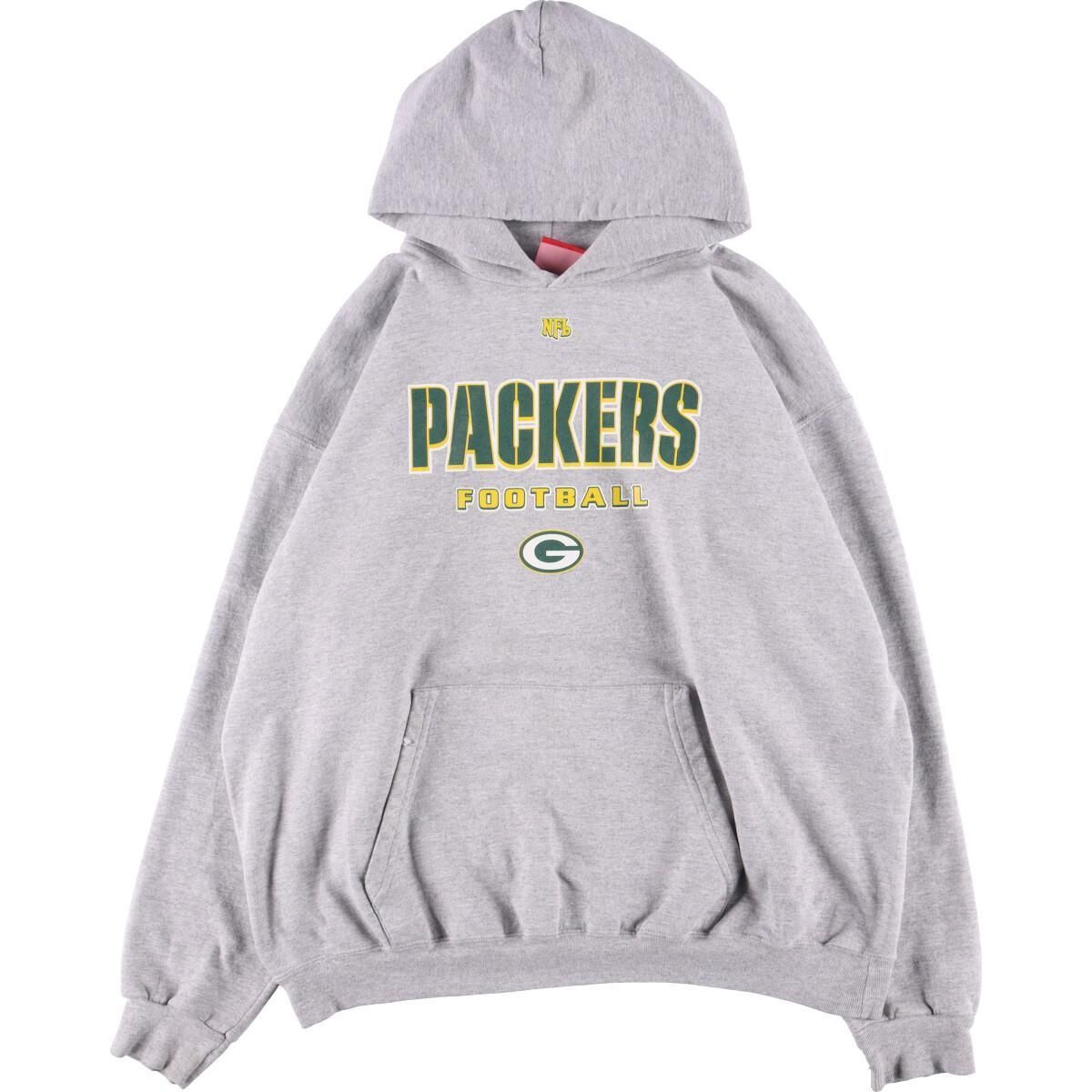 Majestoc NFL GREEN BAY PACKERS グリーンベイパッカーズ プリント スウェットプルオーバーパーカー メンズXL /eaa300321