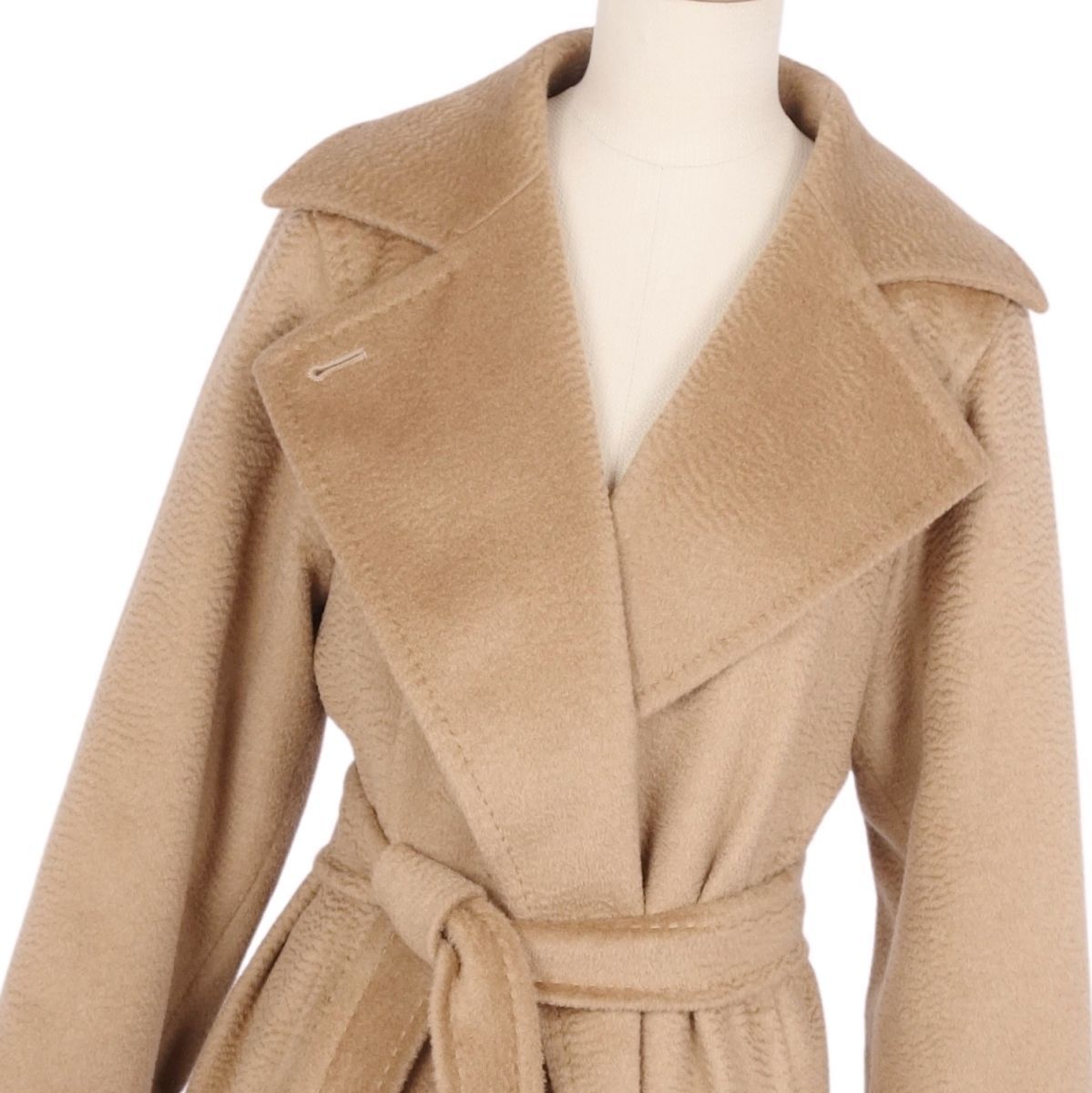 極美品 マックスマーラ Max Mara コート 白タグ ロングコート マニュエ