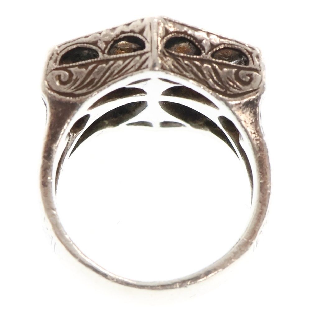 ローリーロドキン　スモールシールドリング　925+18k Loree Rodkin (ローリーロドキン) Zirconia スモールシールド