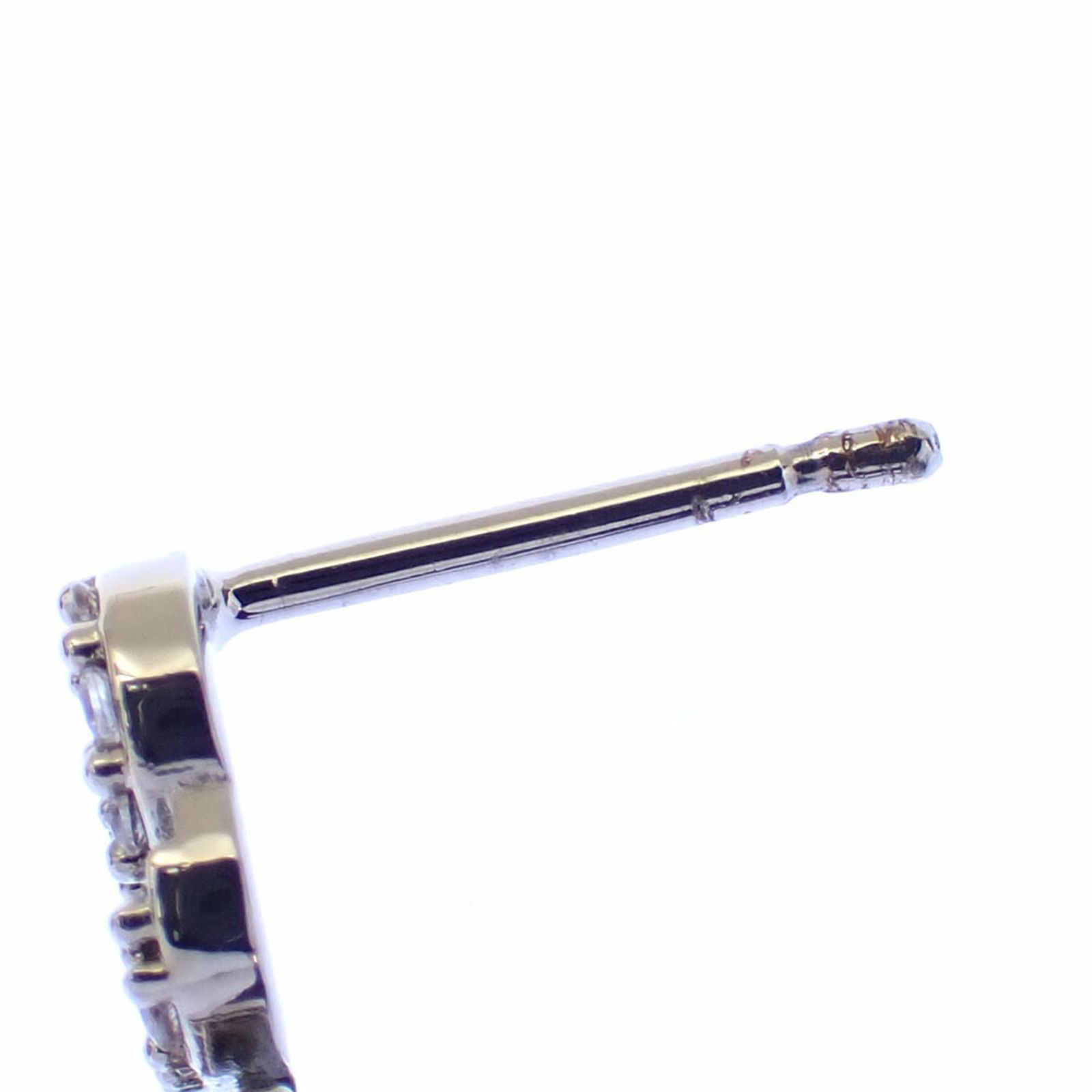 ミュウミュウ(Miu Miu) ミュウミュウ クリスタル付 メタル ピアス