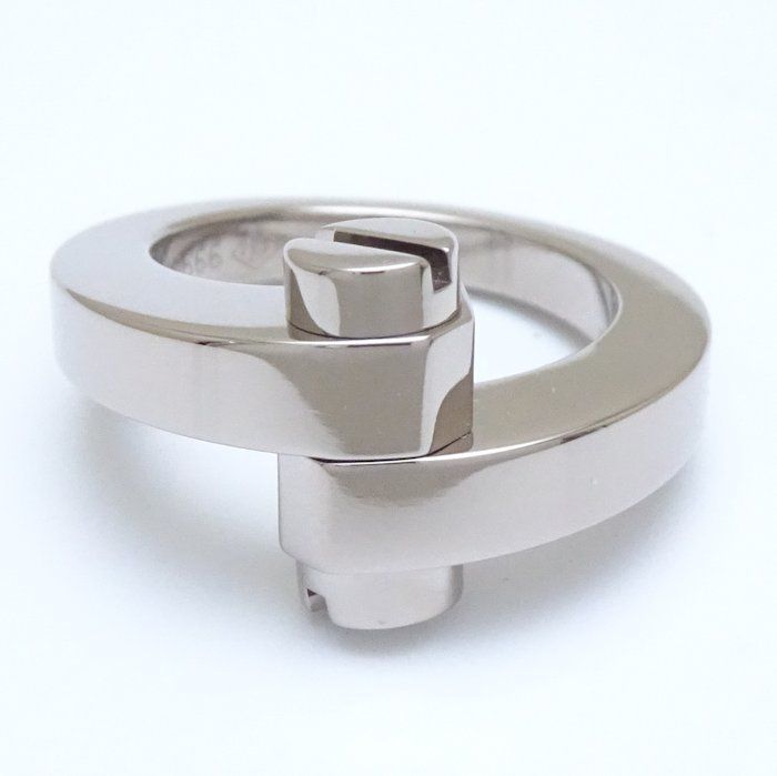 CARTIER カルティエ メノット リング 指輪 #51 11号 K18WG ホワイト