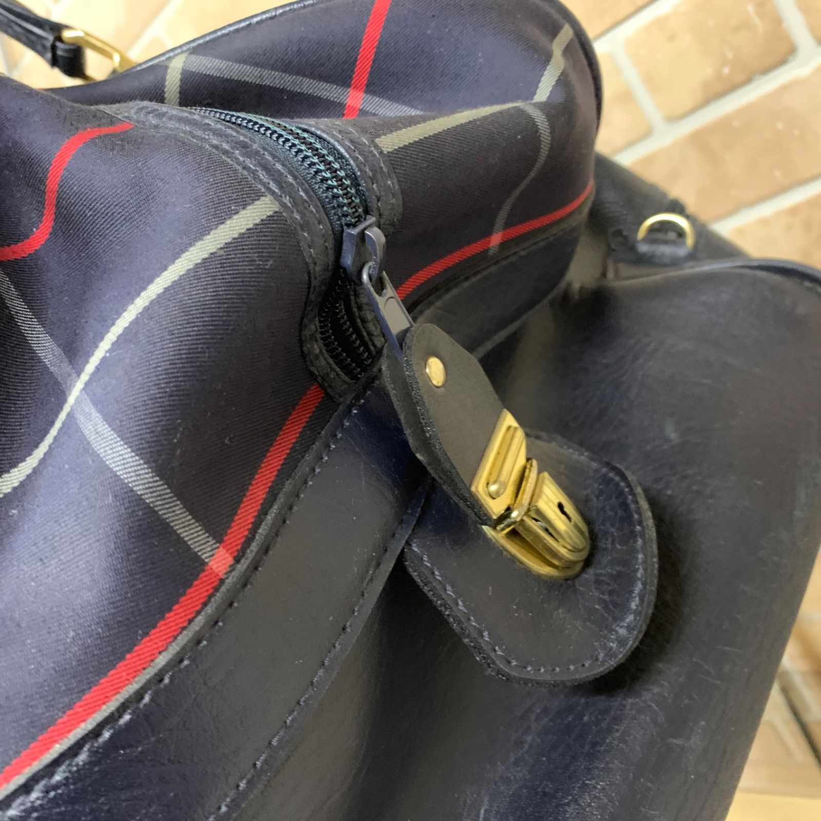 △ Burberrys ヴィンテージ ボストンバッグ ノバチェック 希少/人気