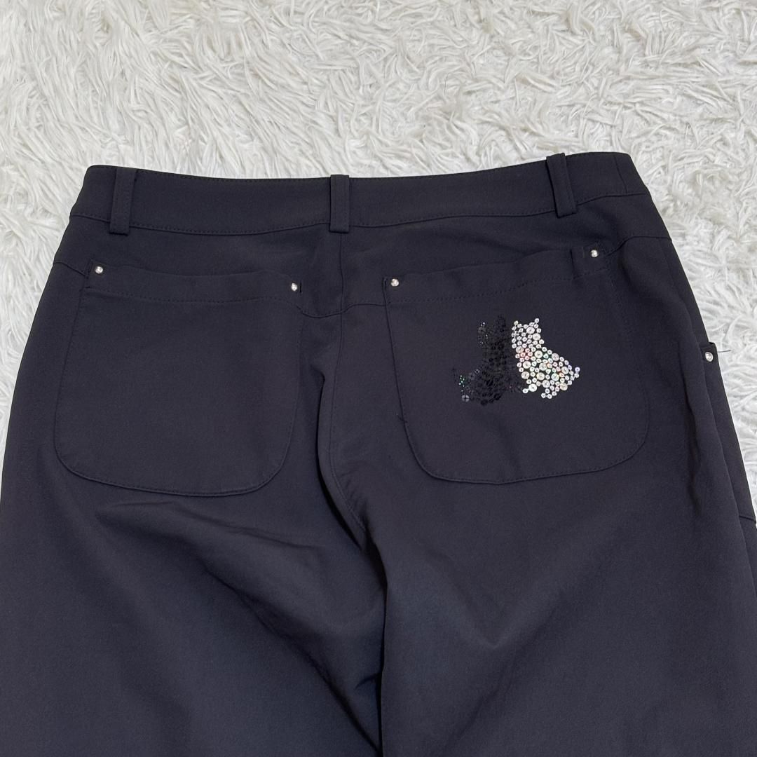【美品】 black&white ポケット ラインストーンパンツ 2 紺 美品】 black&white ポケット ラインストーンパンツ 2 紺 - メルカリ