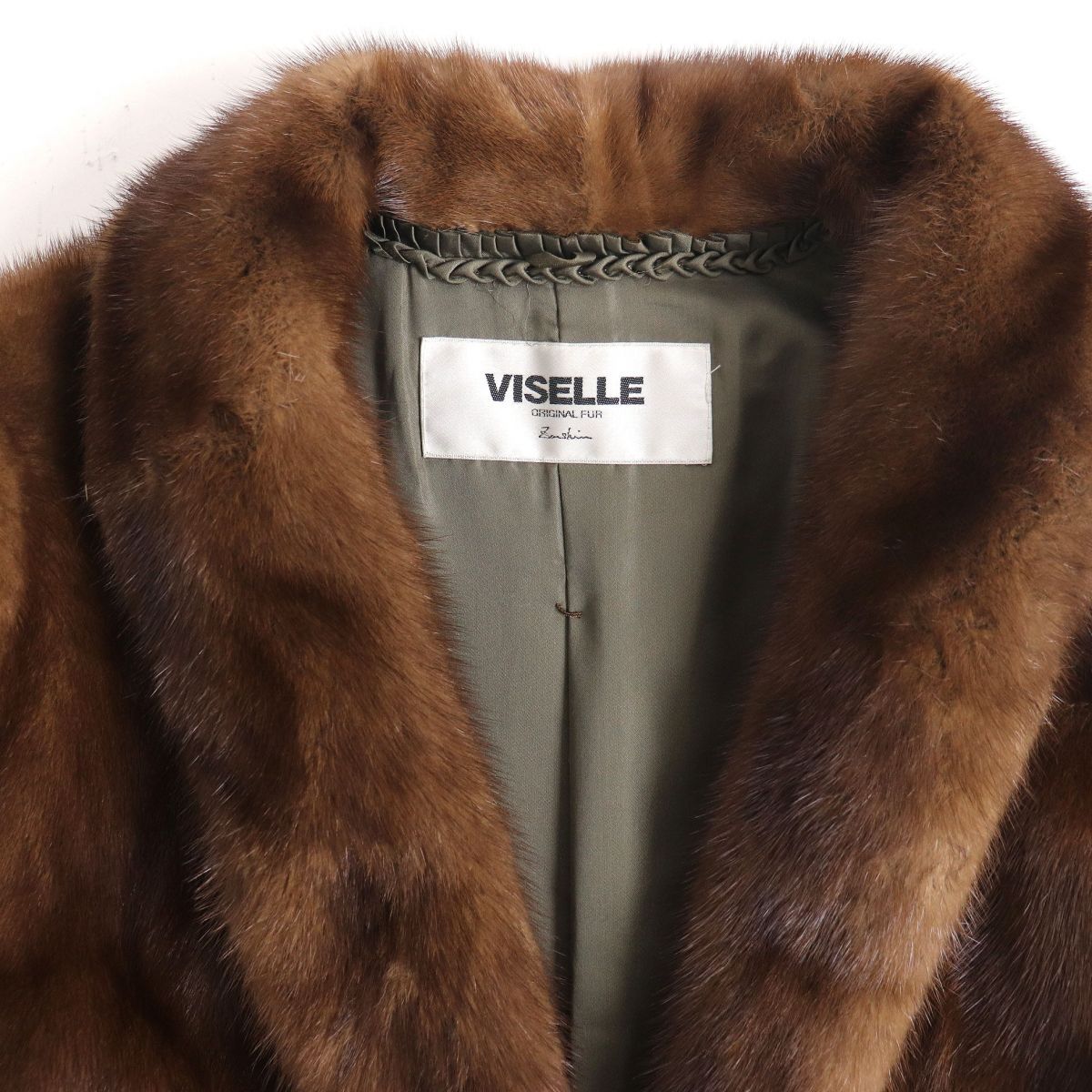 極美品☆VISELLE SAGA MINK サガミンク 本毛皮コート ブラウン