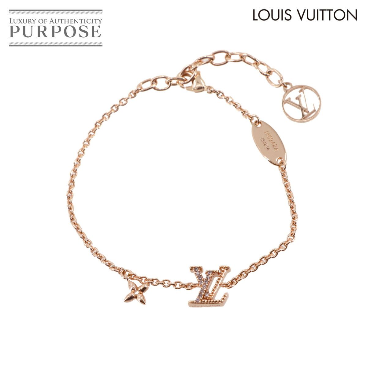ルイヴィトン ブレスレットピンク LVアイコニック 未使用 展示品 ルイ ヴィトン LOUIS VUITTON LV アイコニック