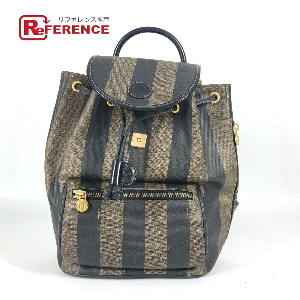 FENDI フェンディ リュックサック ペカン PVC/レザー ブラウン