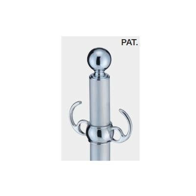 シロクマ フロアパーティションポール クローム ヘアーライン FPP-0209