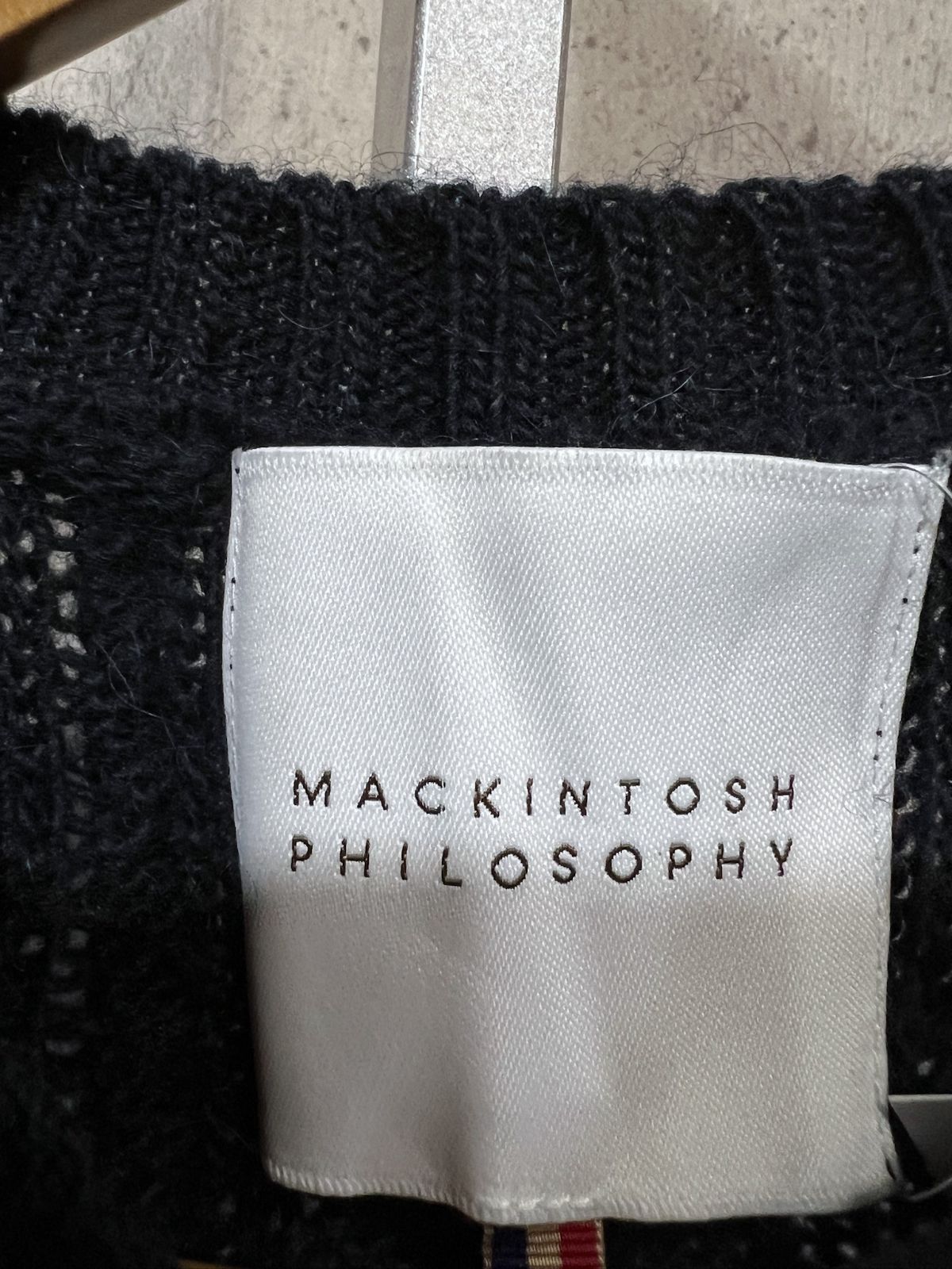 MACKINTOSH PHILOSOPHY アルパカ混 ケーブルニット セーター MACKINTOSH PHILOSOPHY - MACKINTOSH PHILOSOPHY アルパカ混 ケーブル
