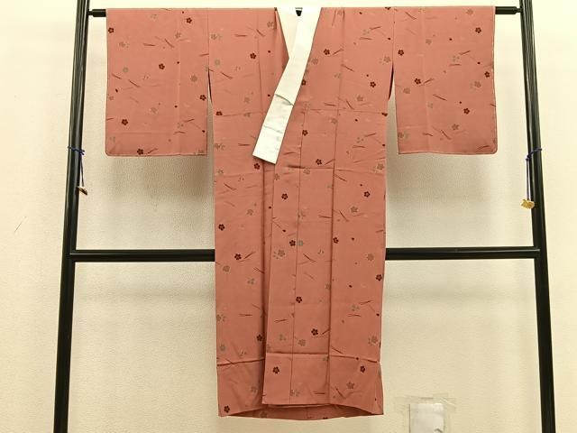 正絹　長襦袢　変わり市松　立波文　無双袖仕立て　ほぼ未使用 平和屋着物□上質な長襦袢 無双仕立て 松皮菱梅文 暈し染め 正絹