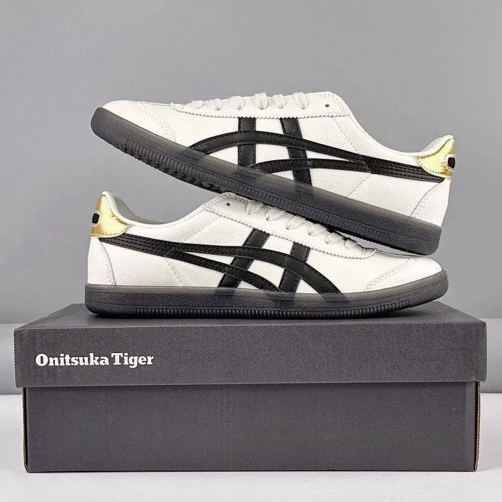 新品、未使用】Onitsuka Tiger オニツカタイガー メキシコ66 スニーカー ホワイト*ブラック*ゴールド 男女兼用 - メルカリ