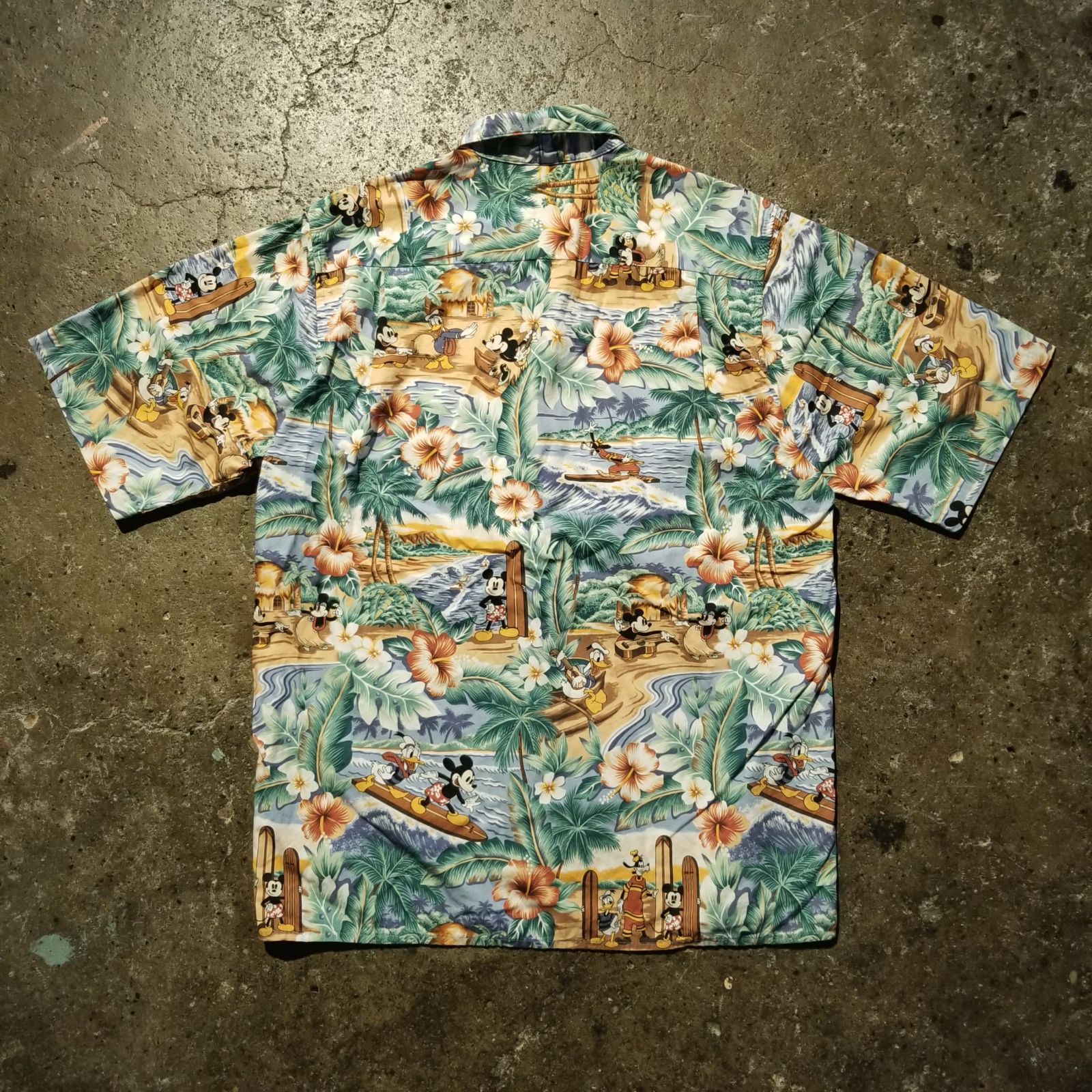 Disney × Reyn Spooner 80s アロハシャツ XS レインスプーナー