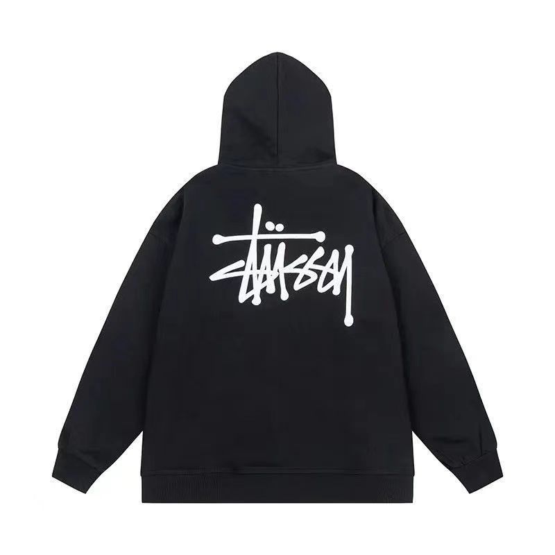 【新品未使用】STUSSY ステューシー ベーシック ジップパーカー BASIC STUSSY ブラック 男女兼用