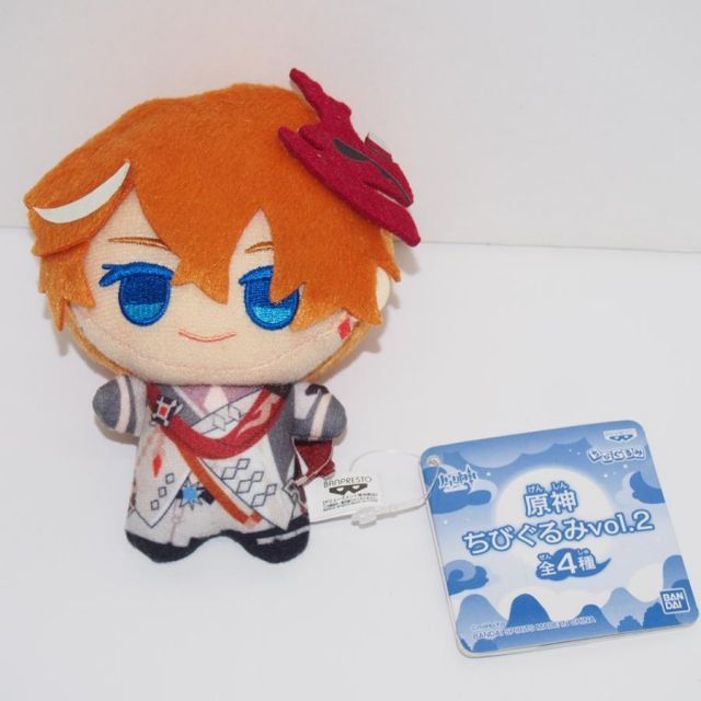 原神 ちびぐるみ vol.2 タルタリヤ タグ付き タグ付き 原神 ちびぐるみVol.2 タルタリヤ ぬいぐるみ 中古