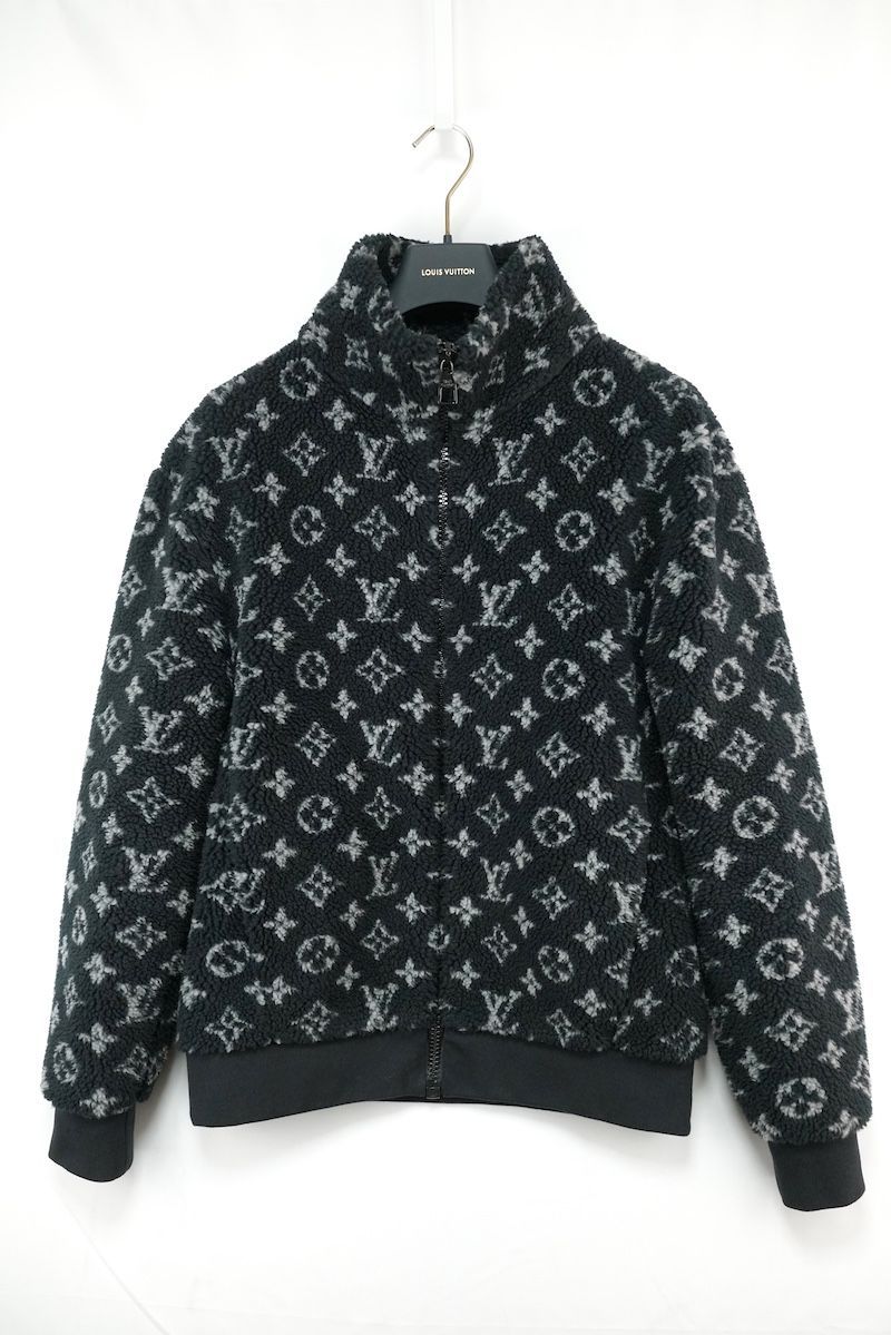 LOUIS VUITTON ルイヴィトン モノグラム ボア フリース ジップアップ