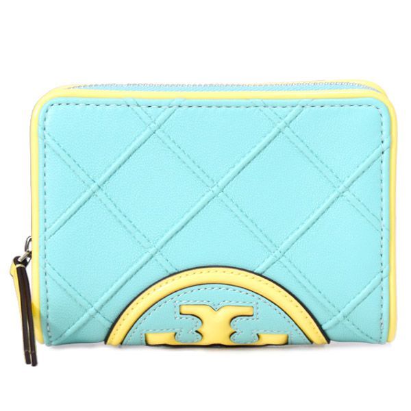 Tory Burch ミントグリーン 長財布 トリーバーチ Tory Burch グリーンレザー キルティング長財布 新品
