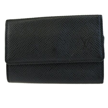 【中古】 ルイヴィトン LOUIS VUITTON ミュルティクレ 6連キーケース タイガ ブラック レザー M30532 07ED198