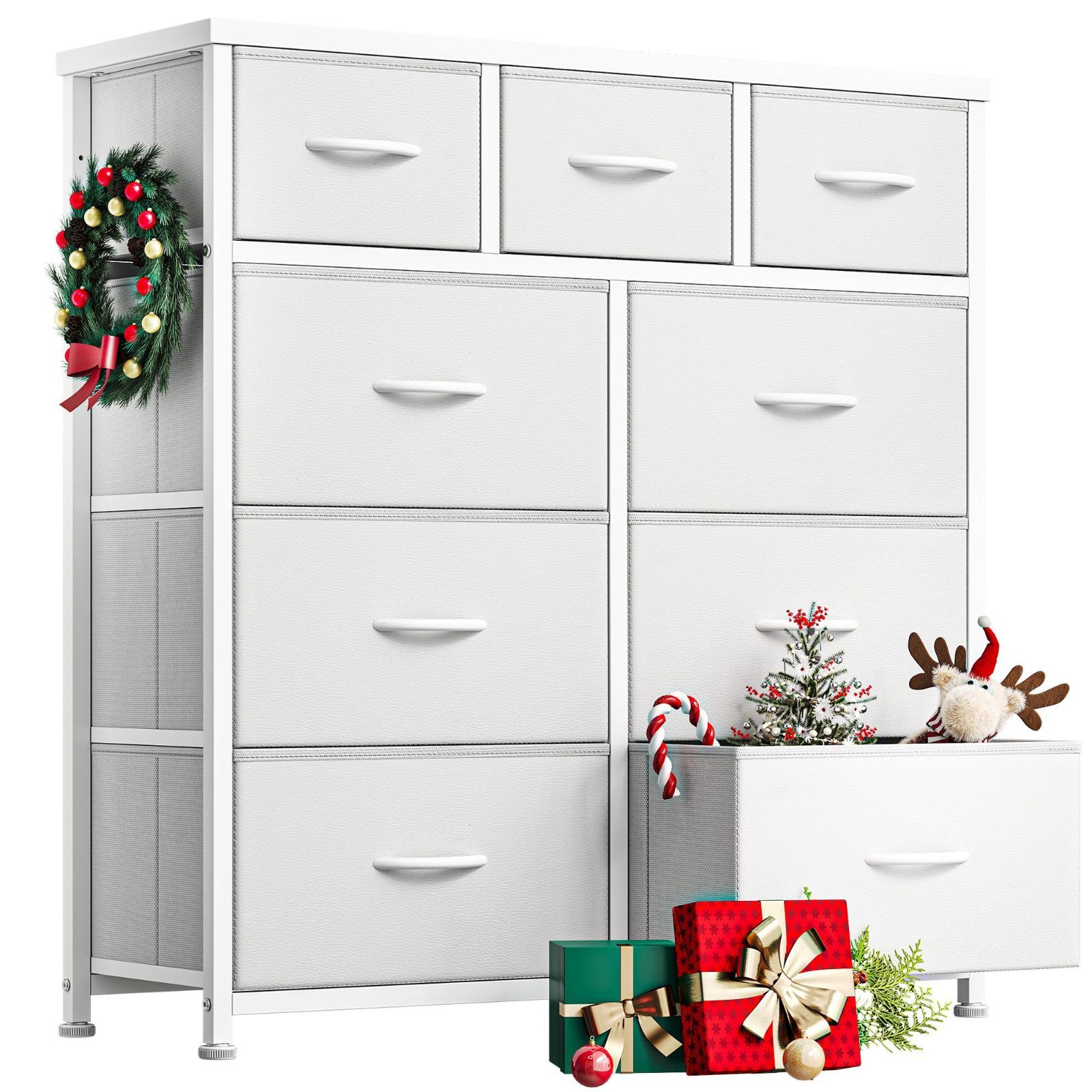 IZEUK スチールラック キャスター付き 5段 高さ伸縮メッシュ 収納棚 防