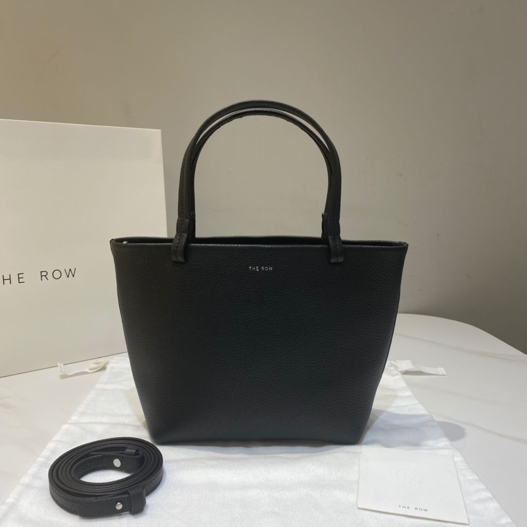 ザロウ THE ROW Park Tote ミニトートバッグ ショルダーバッグ ハンド 2way 革 レザー 黒/ブラック 通勤 レディース